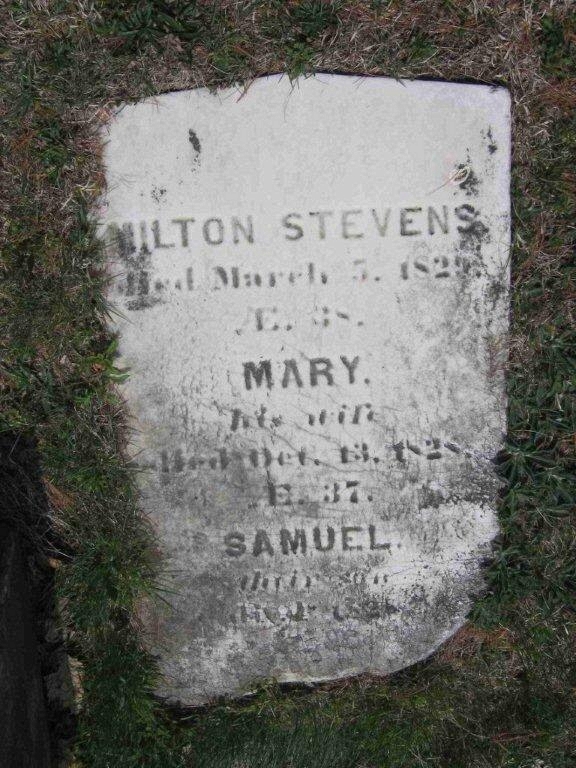 3 Mary & Milton Stevens stone, Hillside Cemetery, Naugatuck CT.jpg