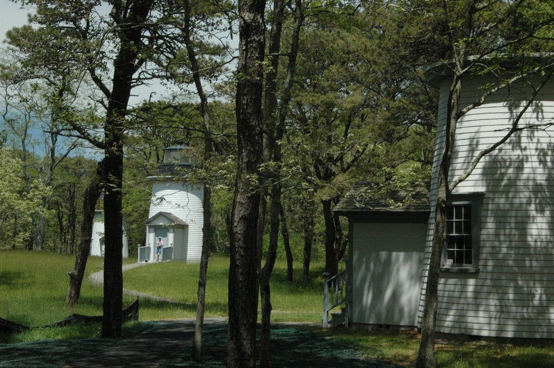 2005-06-09 3 Three Sisters Lighthouses, Nauset Light Beach, Eastham.JPG