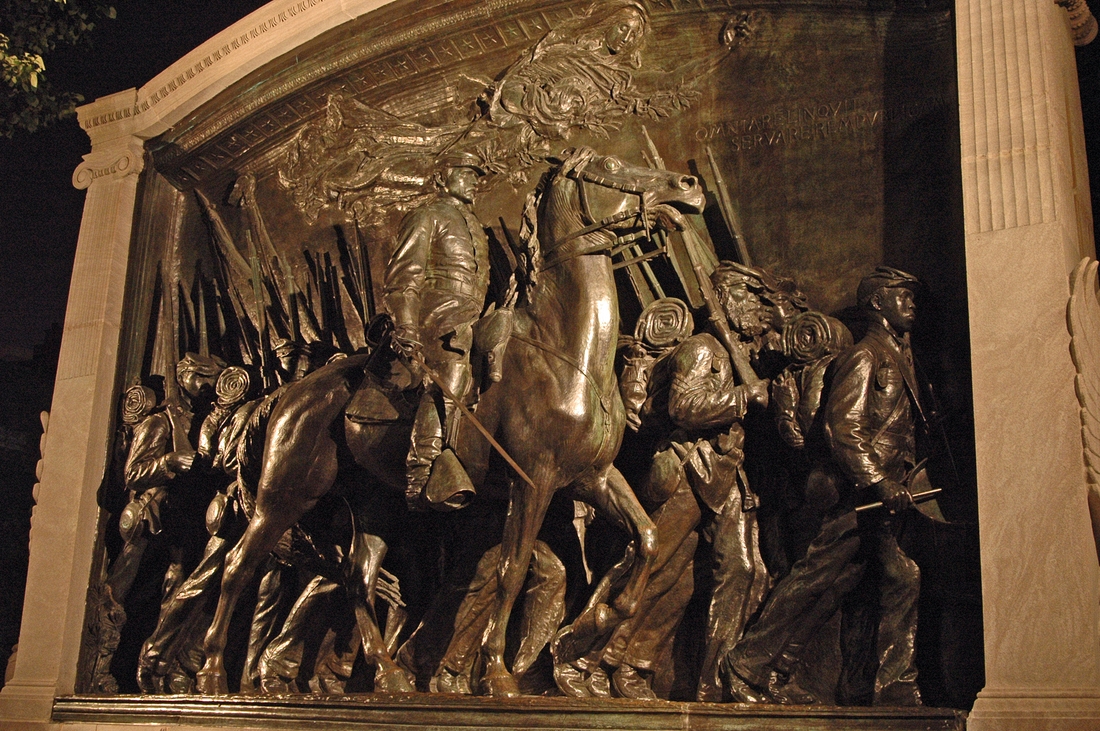 2005-07-16 6 Augustus Saint-Gaudens - Shaw Memorial (Mass. 54th Regiment), Boston Common.jpg