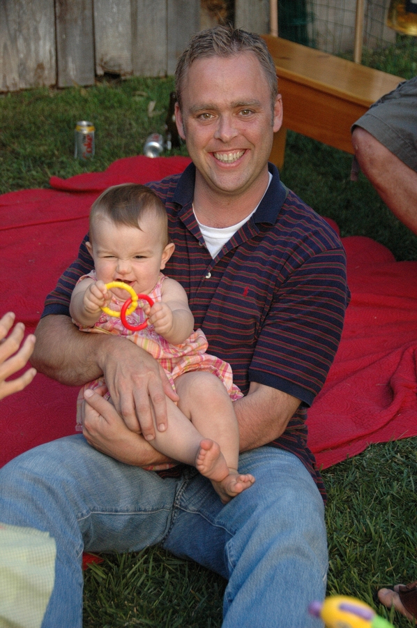 2007-08-11 3 First birthday party, Jo and Charley.JPG