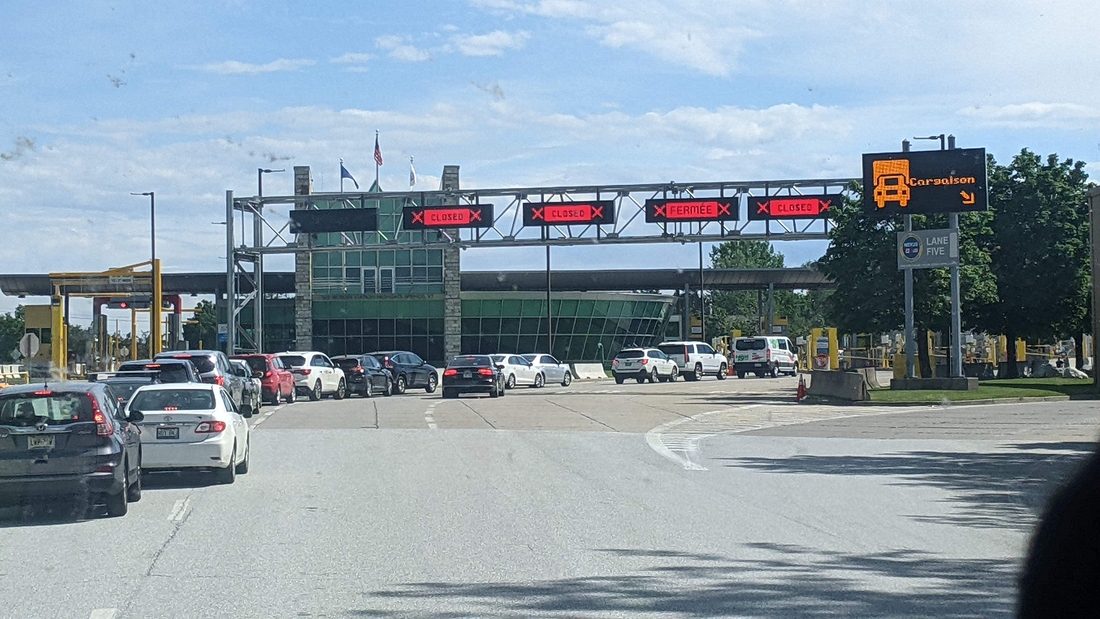 2022-06-11 33 Approaching US Customs, Bus from Montreal to Boston.jpg