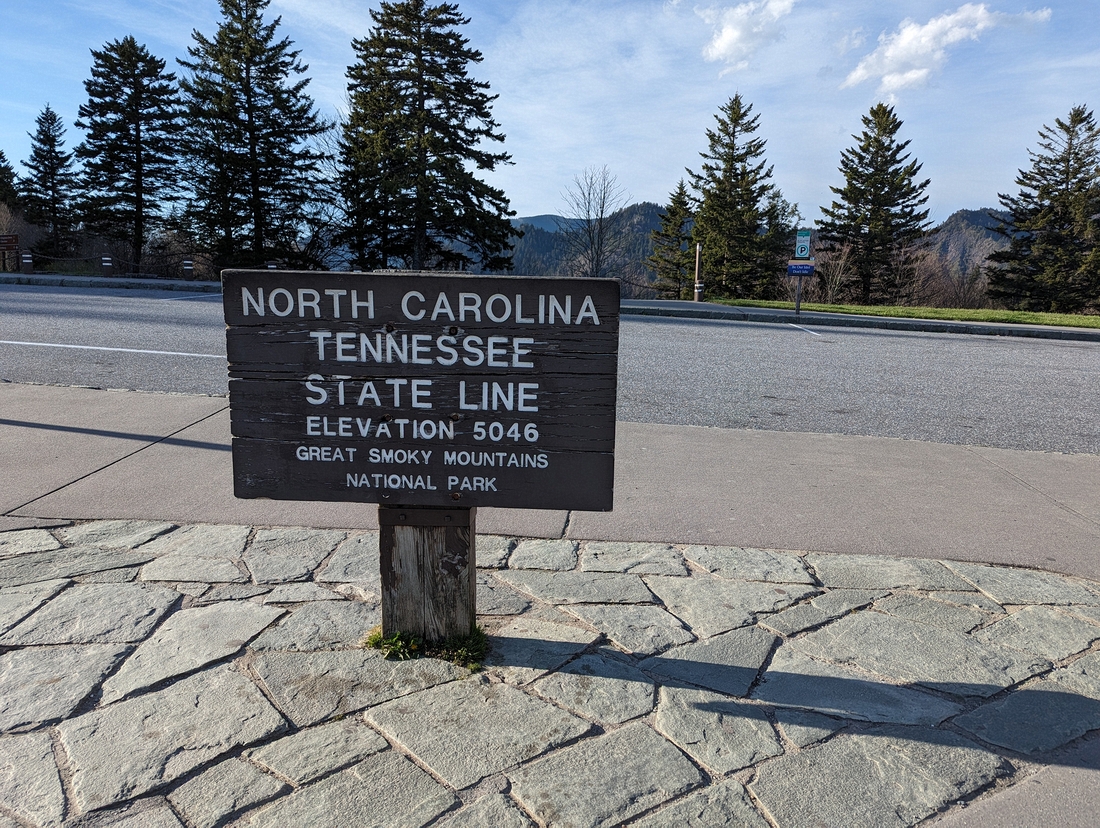 2023-04-20 33 Newfound Gap, Great Smoky Mountains National Park, from Gatlinburg TN.jpg