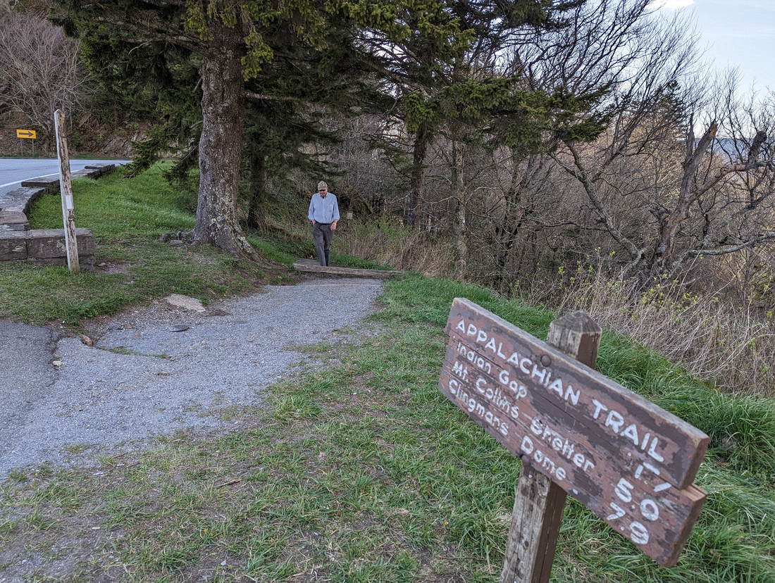 2023-04-20 37 Gary Schwartz on the Appalachian Trail, Newfound Gap, Great Smoky Mountains National Park.jpg