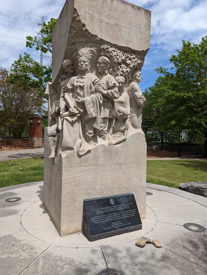 2023-04-23 33 Treaty of the Holston Park, Tennessee River walk, Knoxville TN.jpg