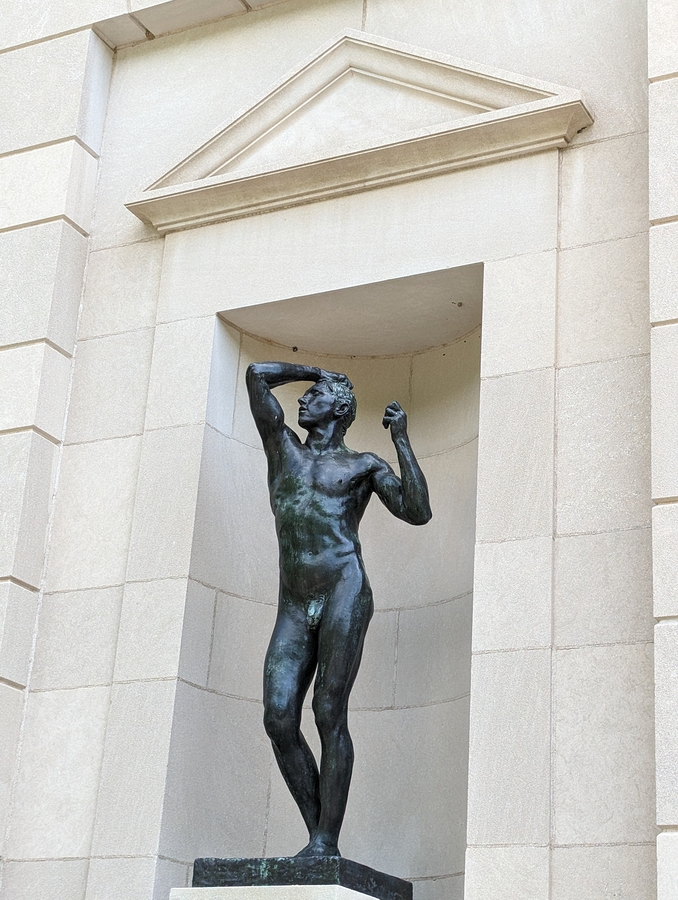 2023-05-08 029 The Age of Bronze (clay 1875-77, bronze 1925); Rodin Museum, Philadelphia.jpg