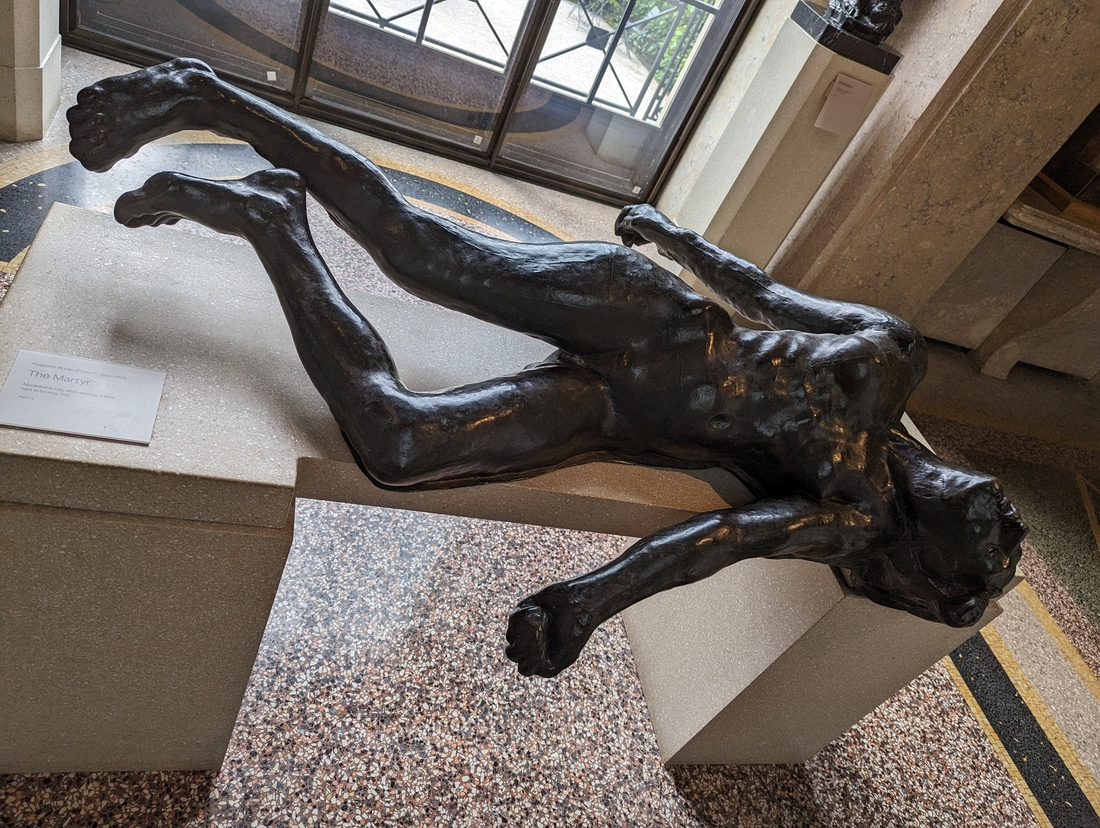 2023-05-08 046 The Martyr (clay 1885, enlarged 1889, bronze 1929); Rodin Museum, Philadelphia.jpg
