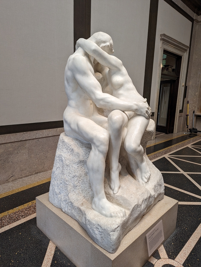 2023-05-08 048 Copy of Rodin's 'The Kiss' (marble 1929) by Henri Greber (1855-1941); Rodin Museum, Philadelphia.jpg