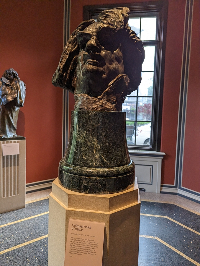 2023-05-08 052 Collosal Headof Balzac (clay 1898, bronze 1925); Rodin Museum, Philadelphia.jpg