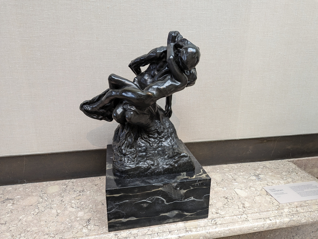 2023-05-08 070 Youth Triumphant (clay 1896, bronze before 1918); Rodin Museum.jpg