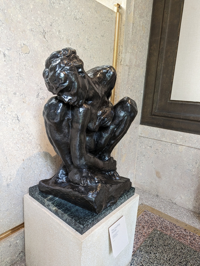 2023-05-08 081 The Crouching Woman (clay 1881-82, enlarged 1906-8, bronze 1925); Rodin Museum, Philadelphia.jpg