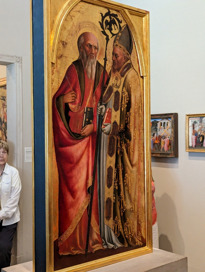 2023-05-08 110 Saints John the Evangelist & Martin of Tours (~1428-1429); Philadelphia Museum of Art.jpg