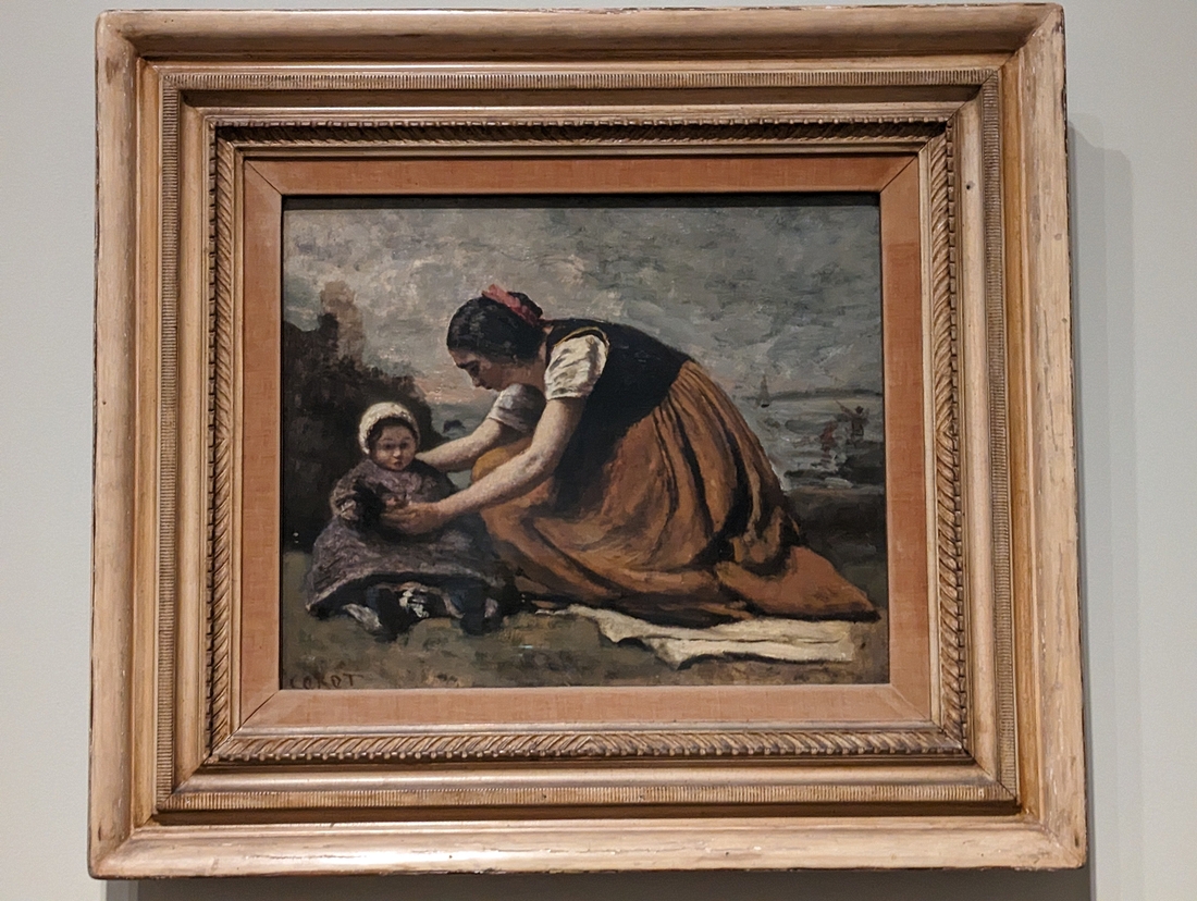 2023-05-08 194 Mother and Child on a Beach (~1860); Jean-Baptiste-Camille Corot, Philadelphia Museum of Art.jpg