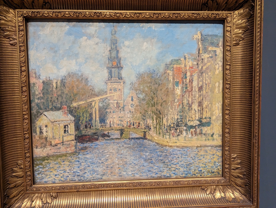 2023-05-08 206 The Zuiderkerk, Amsterdam (looking up the Groenburgwal), ~1874; Claude Monet, Philadelphia Museum of Art.jpg