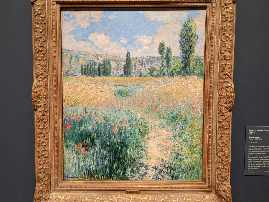 2023-05-08 216 Path on the Island of Sailnt Martin, Veteuil (1881); Claude Monet, Philadelphia Museum of Art.jpg