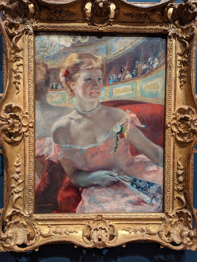 2023-05-08 229 Woman with a Pearl Neclace in a Loge (1879), Mary Cassatt; Philadelphia Museum of Art.jpg