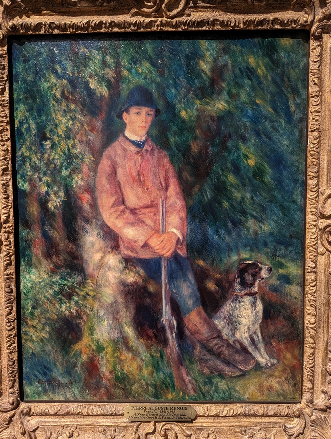 2023-05-08 237 Portrait of Alfred Berard with his dog (1881), Pierre-Auguste Renoir; Philadelphia Museum of Art.jpg