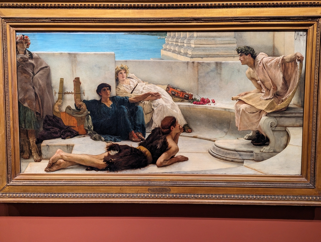 2023-05-08 268 A Reading from Homer (1885), Lawrence Alma-Tadema (English, born Netherlands); Philadelphia Museum of Art.jpg