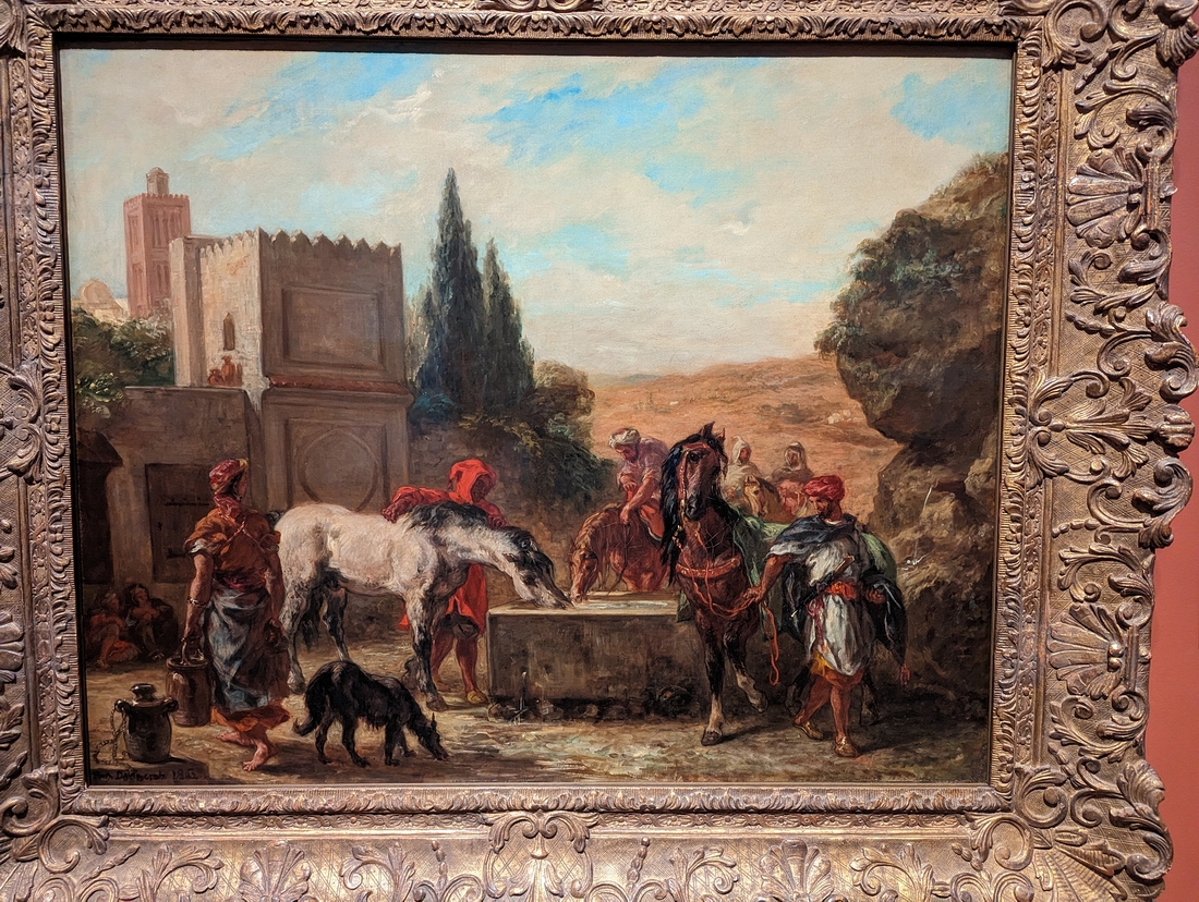 2023-05-08 272 Horses at a Fountain (1862), Eugene Delacroix; Philadelphia Museum of Art.jpg
