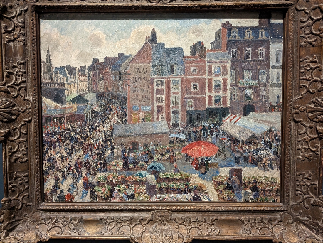 2023-05-08 279 Fair on a Sunny Afternoon, Dieppe (1901), Camille Pissarro; Philadelphia Museum of Art.jpg