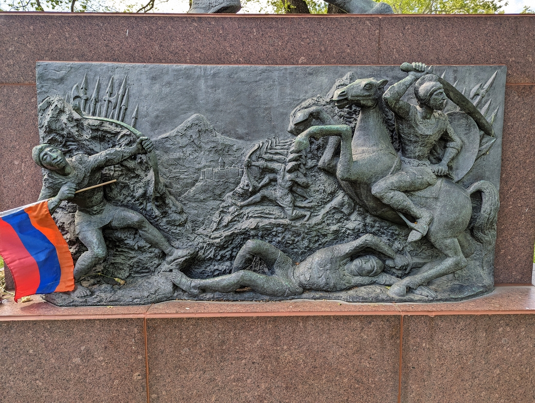 2023-05-08 334 Detail - Young Meher (Armenian Monument, 1975), Khoren De Harootian (1909-1991);Outside Philadelphia Museum of Art.jpg