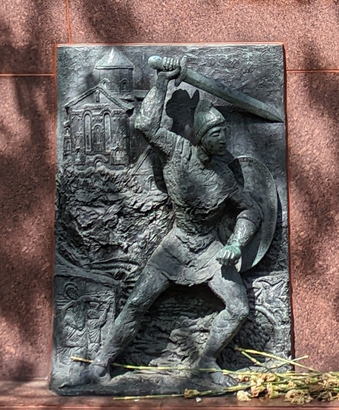 2023-05-08 336 Detail - Young Meher (Armenian Monument, 1975), Khoren De Harootian (1909-1991);Outside Philadelphia Museum of Art.jpg