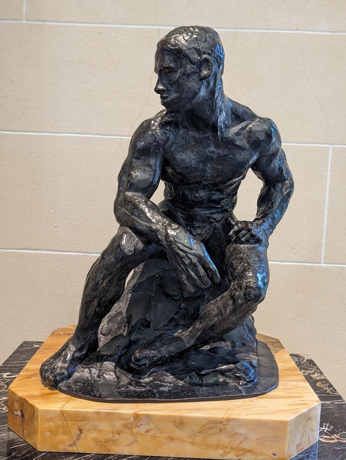 2023-05-08 369 The American Athlete (clay 1901-2, bronze 1904); Rodin Museum, Philadelphia.jpg