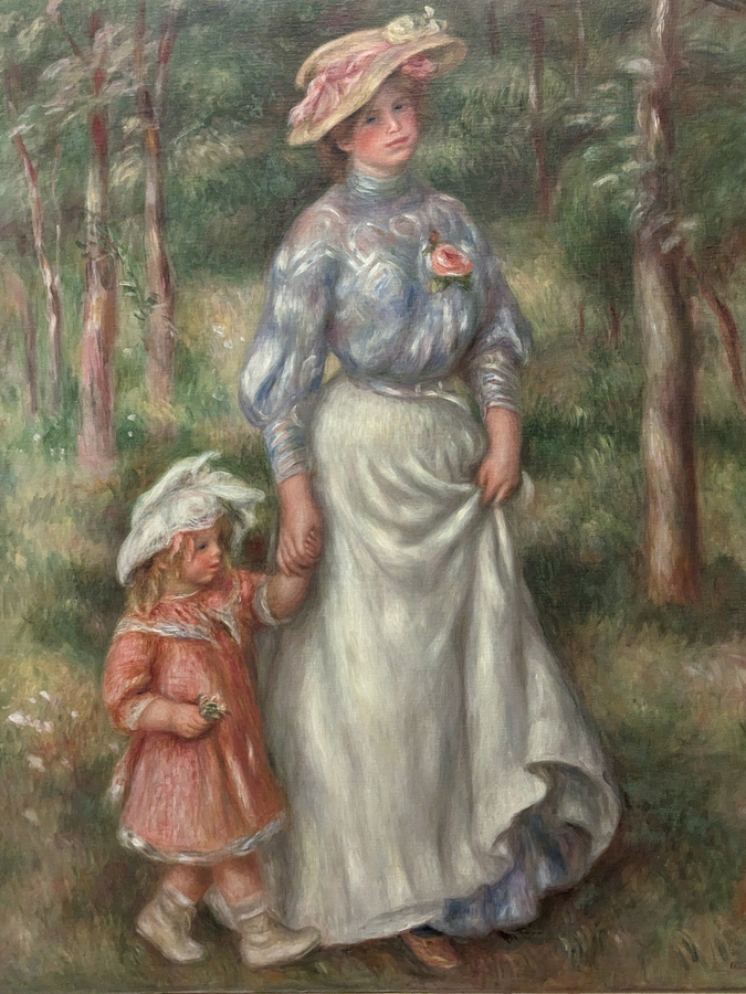 2023-05-10 302 The Promenade (Julienne Dubanc & Adrienne, ~1906), Pierre-Auguste Renoir; Barnes Foundation, Philadelphia PA.jpg