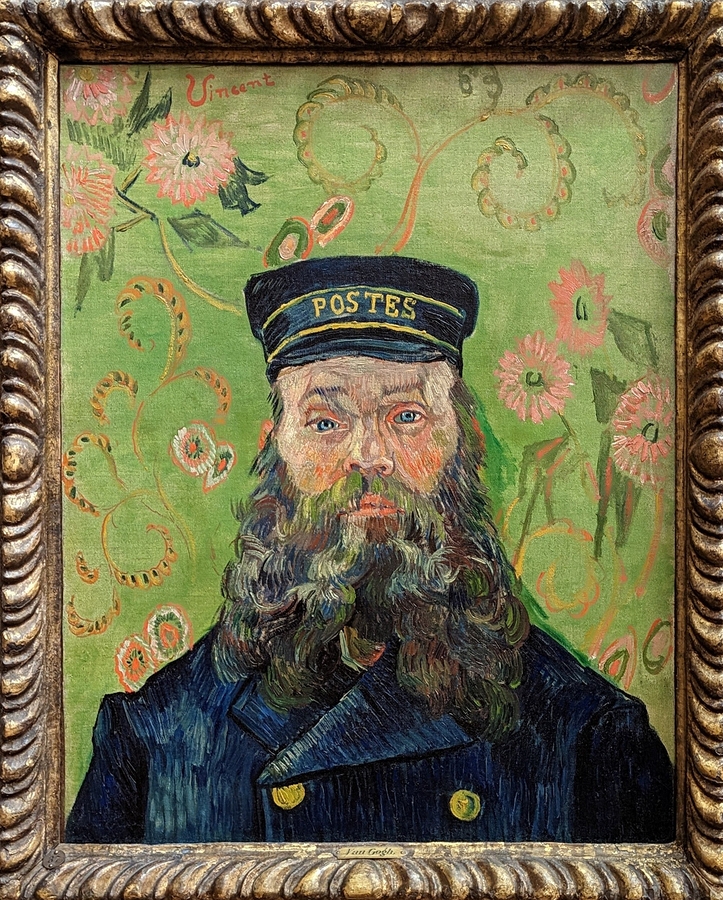 2023-05-10 314 The Postman (Joseph-Etienne Roulin, 1889), Vincent Van Gogh; Barnes Foundation, Philadelphia PA.jpg