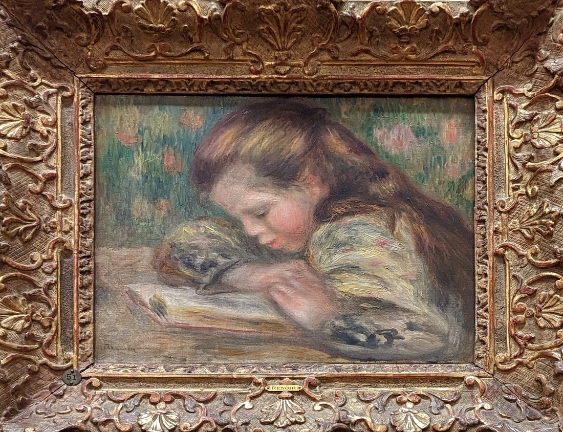 2023-05-10 316 Child Reading (~1892), Pierre-Auguste Renoir;  Barnes Foundation, Philadelphia PA.jpg