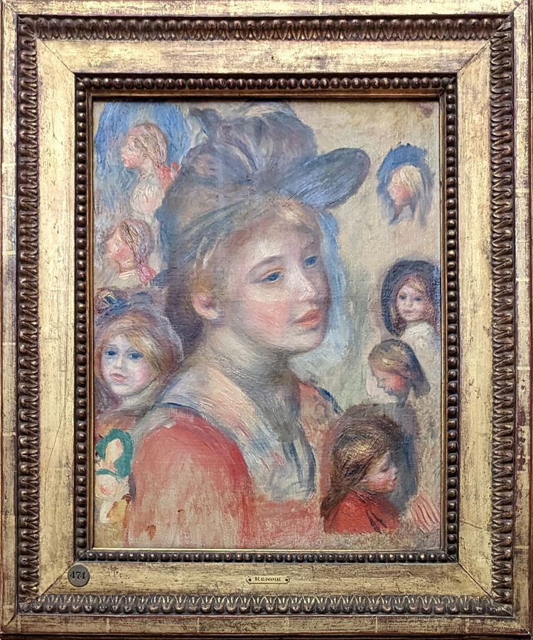 2023-05-10 317A Study of Girls' Heads (~1893), Pierre-Auguste Renoir; Barnes Foundation, Philadelphia PA.jpg