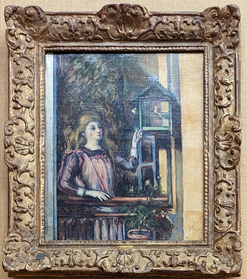 2023-05-10 318A Girl with Birdcage (~1888), Paul Cezanne; Barnes Foundation, Philadelphia PA.jpg