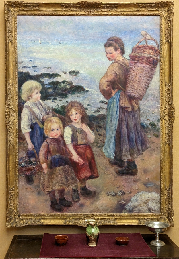 2023-05-10 320 Mussel Fishers at Berneval (1879), Pierre-Auguste Renoir; Barnes Foundation, Philadelphia PA.jpg