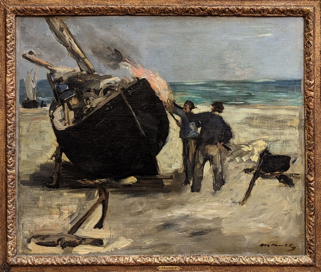 2023-05-10 325 Tarring the Boat (1873), Edouard Manet; Barnes Foundation, Philadelphia PA.jpg