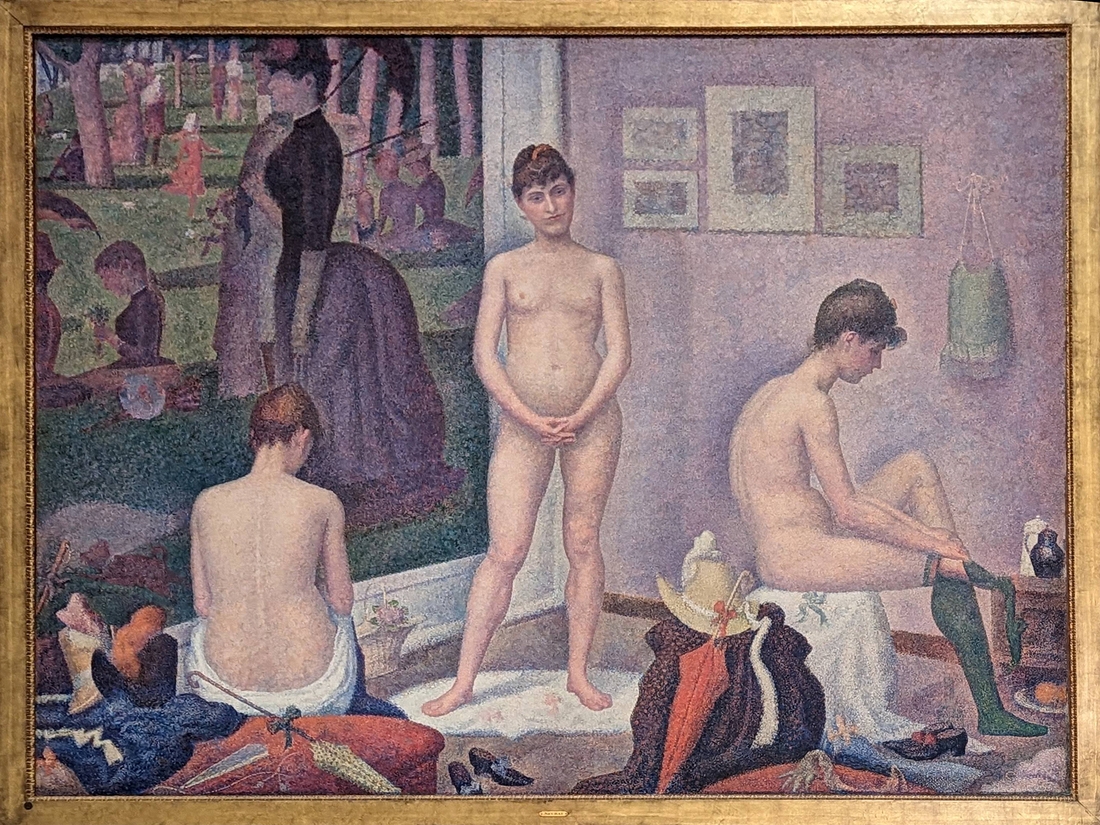 2023-05-10 329 The Three Models (~1886), Georges Seurat; Barnes Foundation, Philadelphia PA.jpg