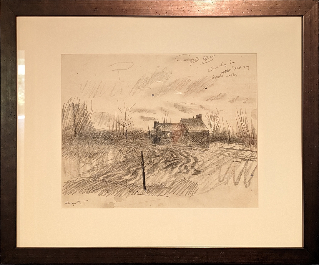 2023-05-11 207 March Study (pencil on paper, 1951), Andrew Wyeth; Brandywine Museum.jpg