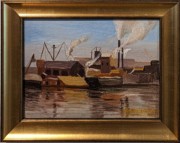 2023-05-11 g330 Along the Harlem River (oil on canvas board, 1925), Malvin Gray Johnson; Delaware Museum of Art.jpg