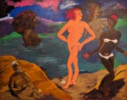2023-05-11 g357 Big Bathers, Another Judgment (acrylic, 1984), Robert Colescott; Delaware Museum of Art.jpg