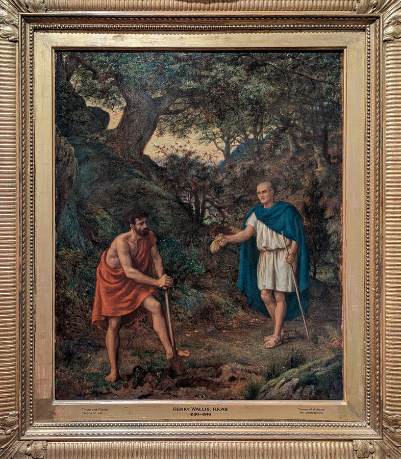 2023-05-11 g368 Timon and Flavius (oil on panel, ~1878), Henry Wallis; Delaware Museum of Art.jpg