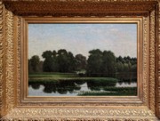 2023-05-11 g392 Morning on the River, Providence, RI (oil on linen canvas, ~1890-91); Edward Mitchell Bannister; Delaware Museum of Art.jpg