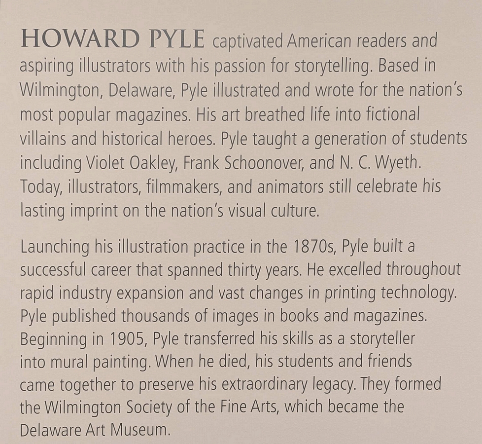 2023-05-11 i301 Howard Pyle (1853-1911), Delaware Museum of Art.jpg