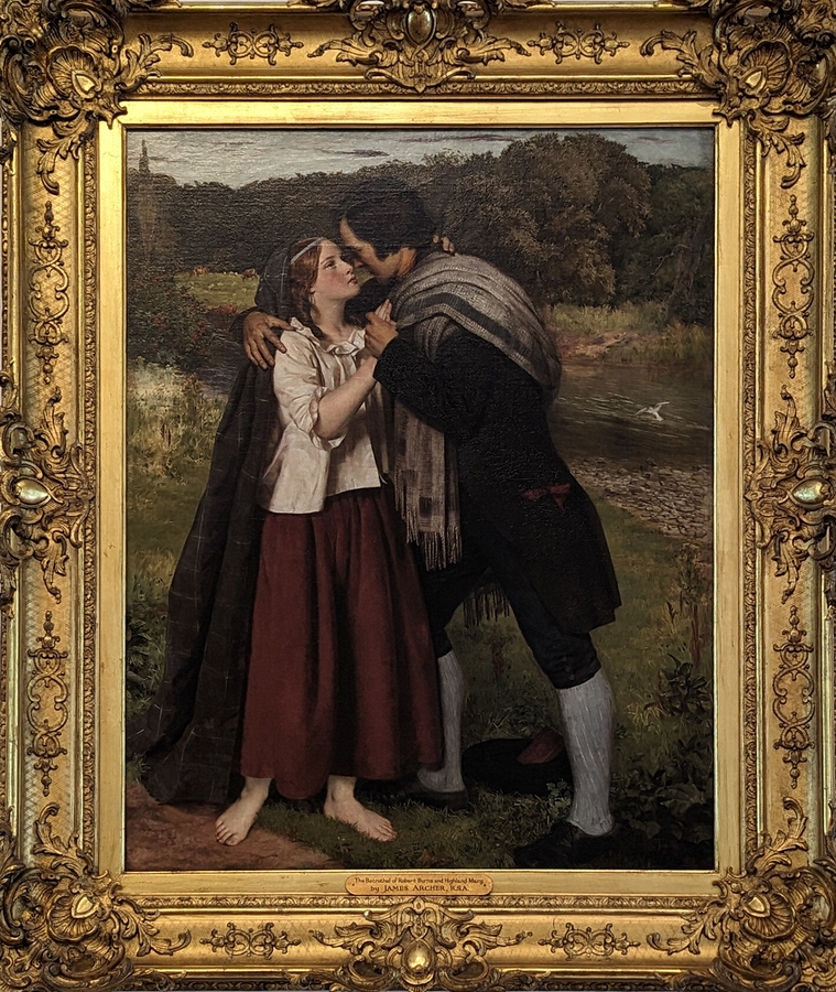 2023-05-11 i303 The Betrothal of Robert Burns and Highland Mary (oil, ~1864), James Archer; Delaware Museum of Art.jpg