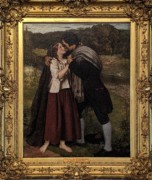 2023-05-11 i303 The Betrothal of Robert Burns and Highland Mary (oil, ~1864), James Archer; Delaware Museum of Art.jpg