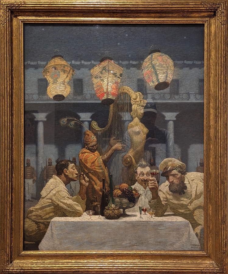 2023-05-11 i414 (illustration, oil on canvas, 1915), N C Wyeth; Delaware Museum of Art.jpg