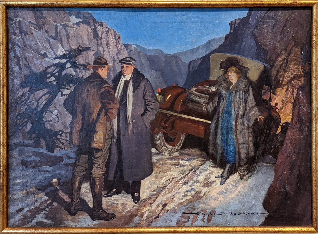 2023-05-11 i429 You can't leave her here to suffer; whether you want to or not, you'll have to do it (oil on canvas, 1925), Gayle Porter Hoskins; Delaware Museum of Art.jpg