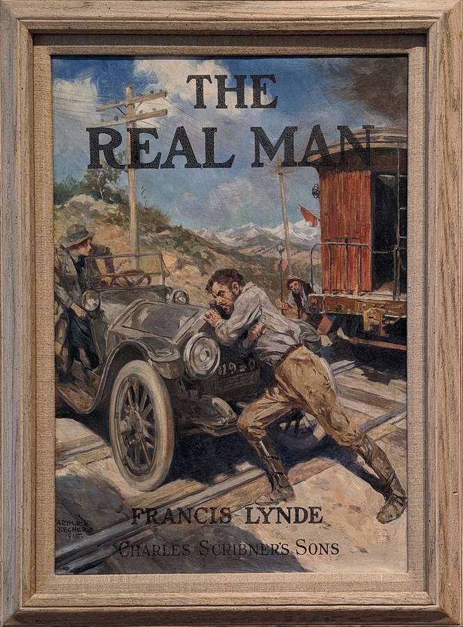 2023-05-11 i433 There was time enough only for a mighty heave and a shove (oil on canvas, 1915), Arthur E Becher; Delaware Museum of Art.jpg