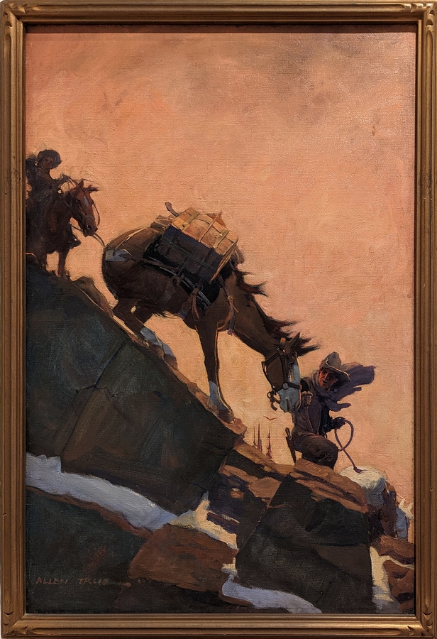2023-05-11 i442 The mountain pony has the climbing ability of the goat (oil on canvas, 1907), Allen Tupper True; Delaware Museum of Art.jpg