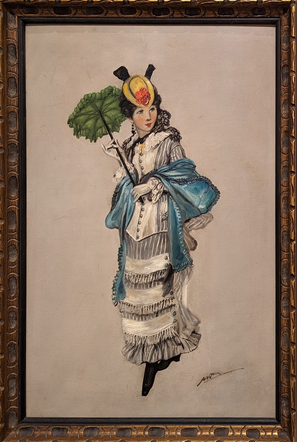 2023-05-11 i447 Lady of the 1870s (oil on board, ~1917), Anna Whelan Betts; Delaware Museum of Art.jpg