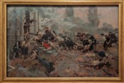 2023-05-11 i454 The Attack upon the Chew House (oil, 1898), Howard Pyle; Delaware Museum of Art.jpg