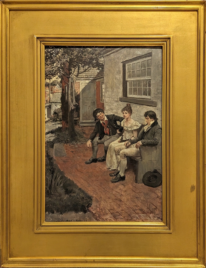 2023-05-11 i460 A Sailor's Sweetheart (oil on illustration board, 1895), Delaware Museum of Art.jpg