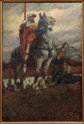 2023-05-11 i462 The Coming of Lancaster (oil, 1908), Howard Pyle; Delaware Museum of Art.jpg
